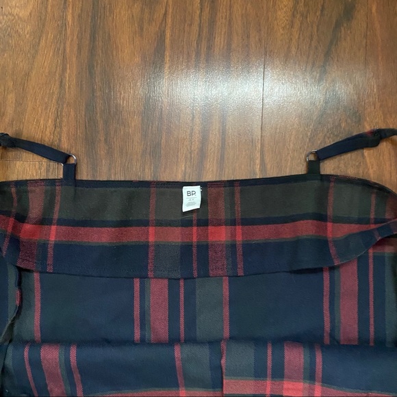 BP. Brass Plum Plaid Ruffle Surplice Tank Dress - Picture 6 of 9